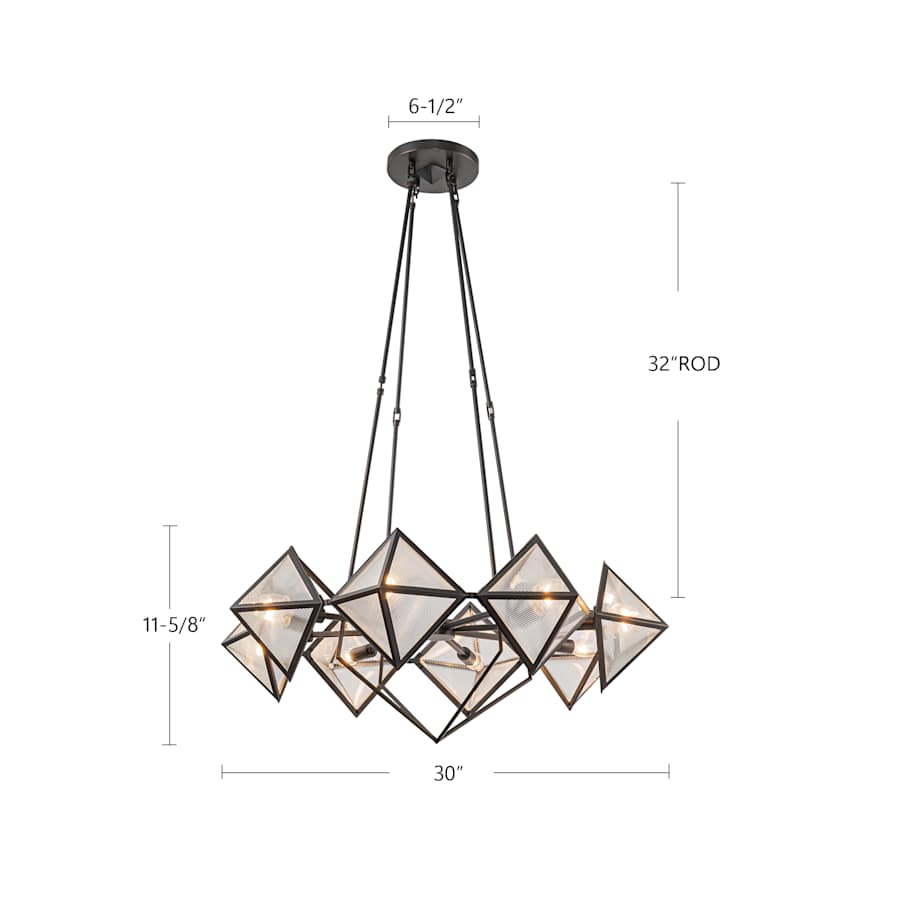 Alora Lighting Cairo 6 Light 30" Wide Chandelier