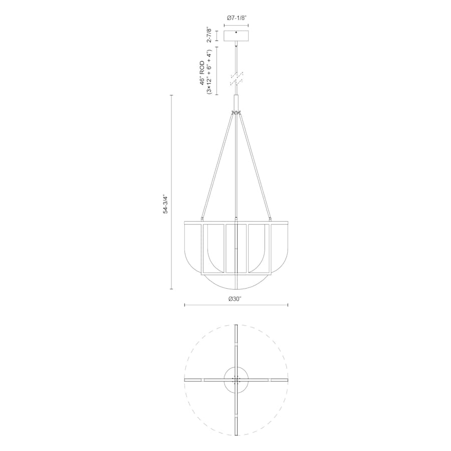 Alora Lighting Anders 30" Wide LED Chandelier