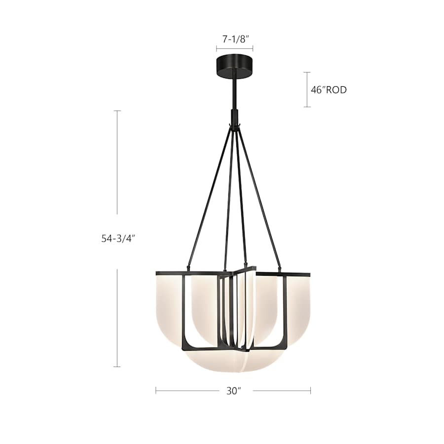 Alora Lighting Anders 30" Wide LED Chandelier