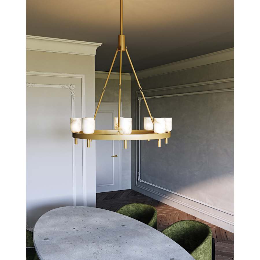 Alora Lighting Lucian 8 Light 37" Wide Ring Chandelier
