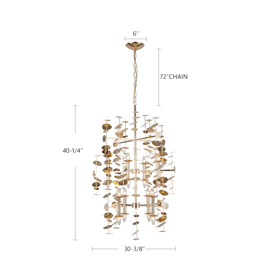 Alora Lighting Yukari 6 Light 31" Wide Chandelier