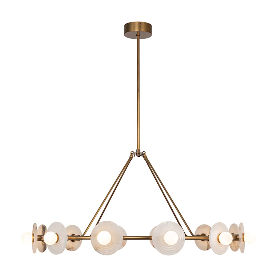 Alora Lighting Dahlia 47" Wide LED Ring Chandelier