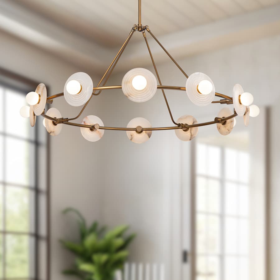 Alora Lighting Dahlia 47" Wide LED Ring Chandelier