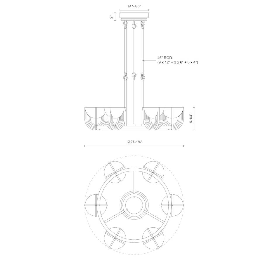 Alora Lighting Colette 28" Wide LED Ring Chandelier