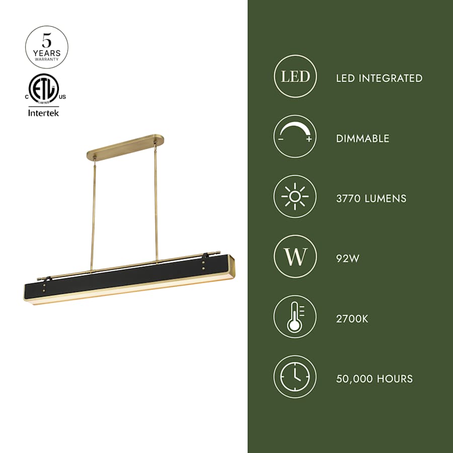 Alora Lighting Valise 60" Wide LED Linear Chandelier