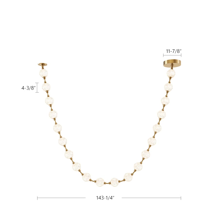 Alora Lighting Marni 12-ft Wide 3000K LED Linear Pendant