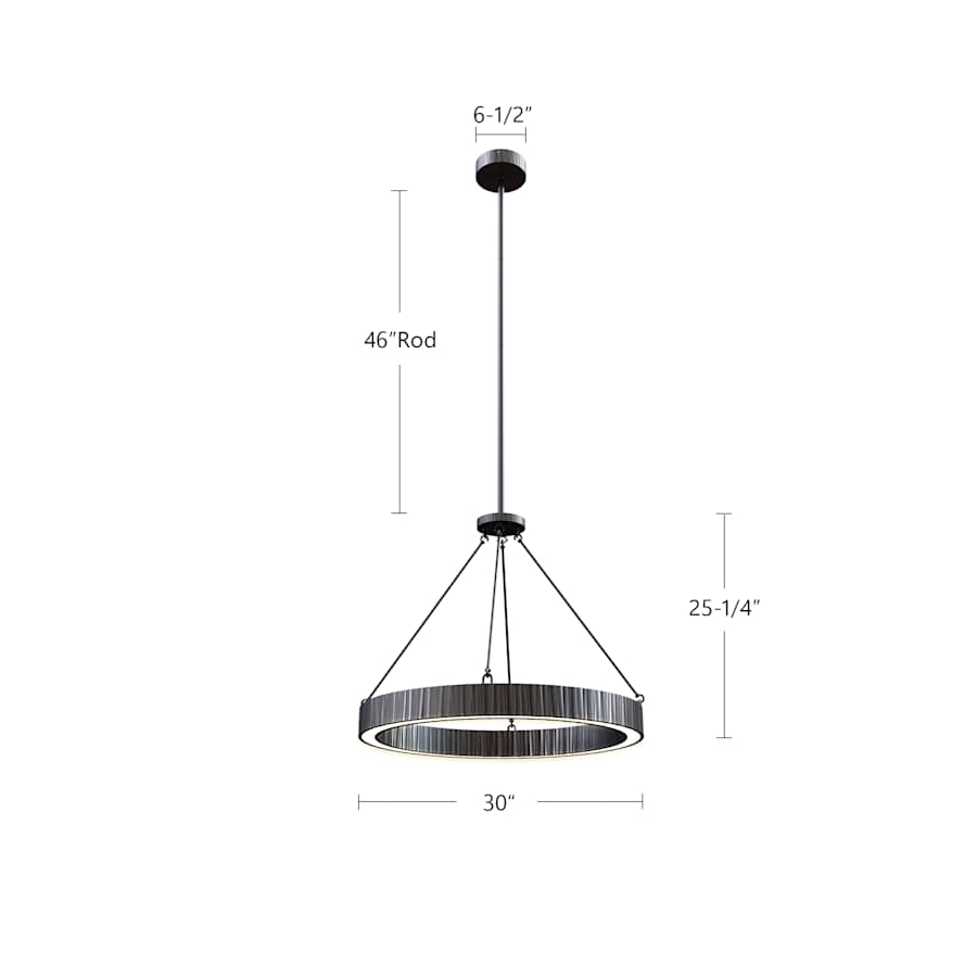 Alora Lighting Kensington 30" Wide LED Ring Chandelier