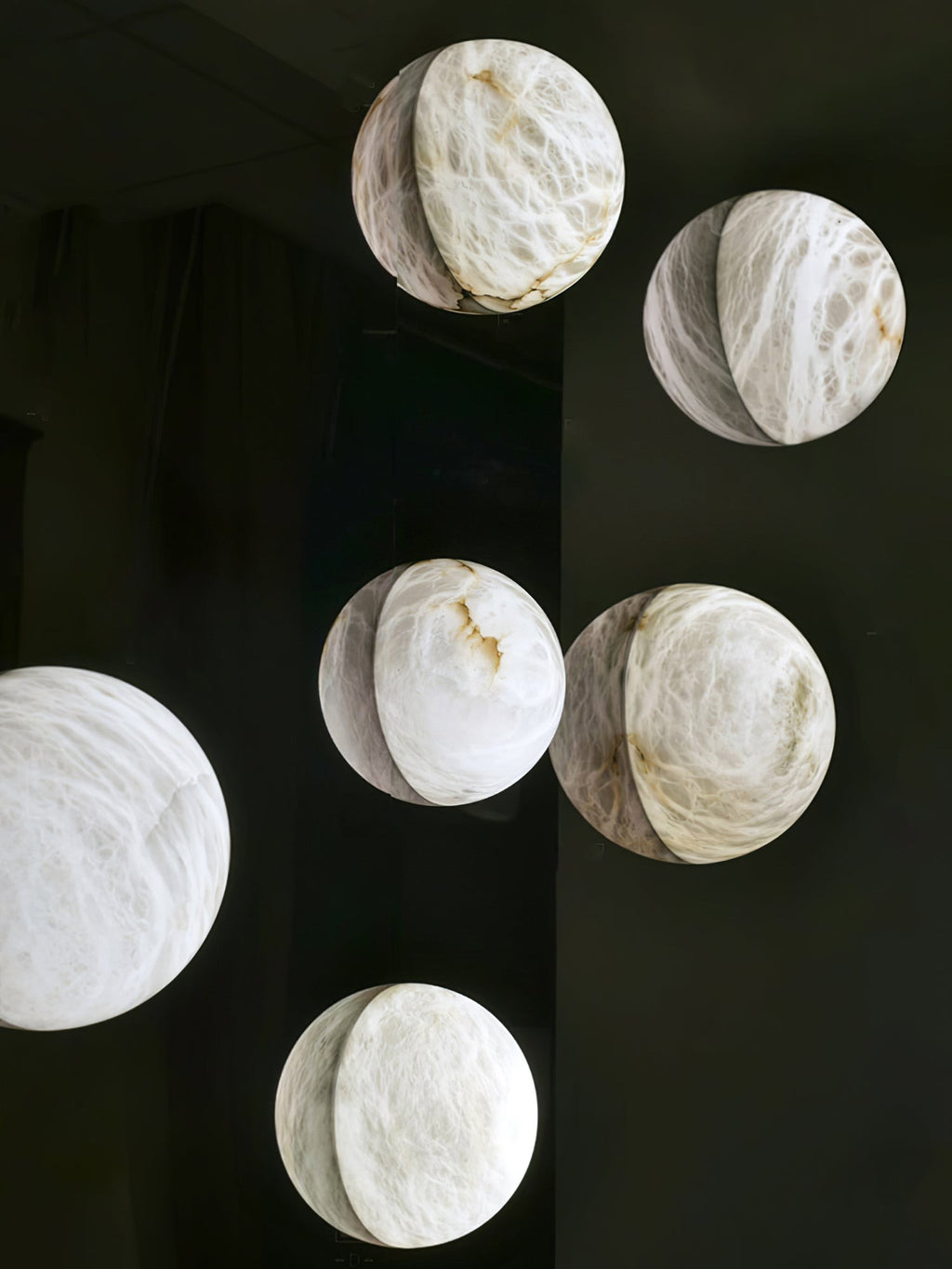 Alvara Alabaster Orb Wall Sconce