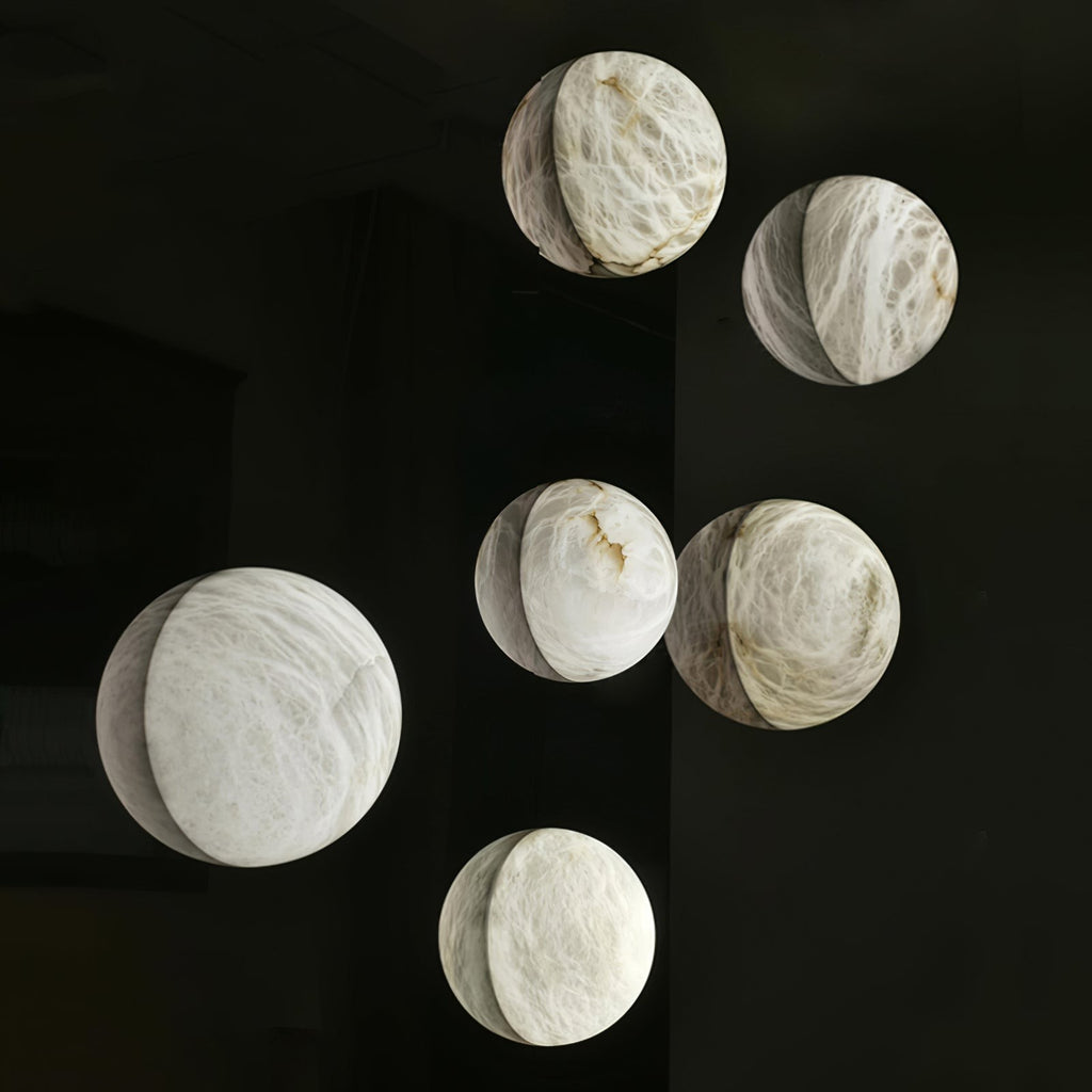Alvara Alabaster Orb Wall Sconce