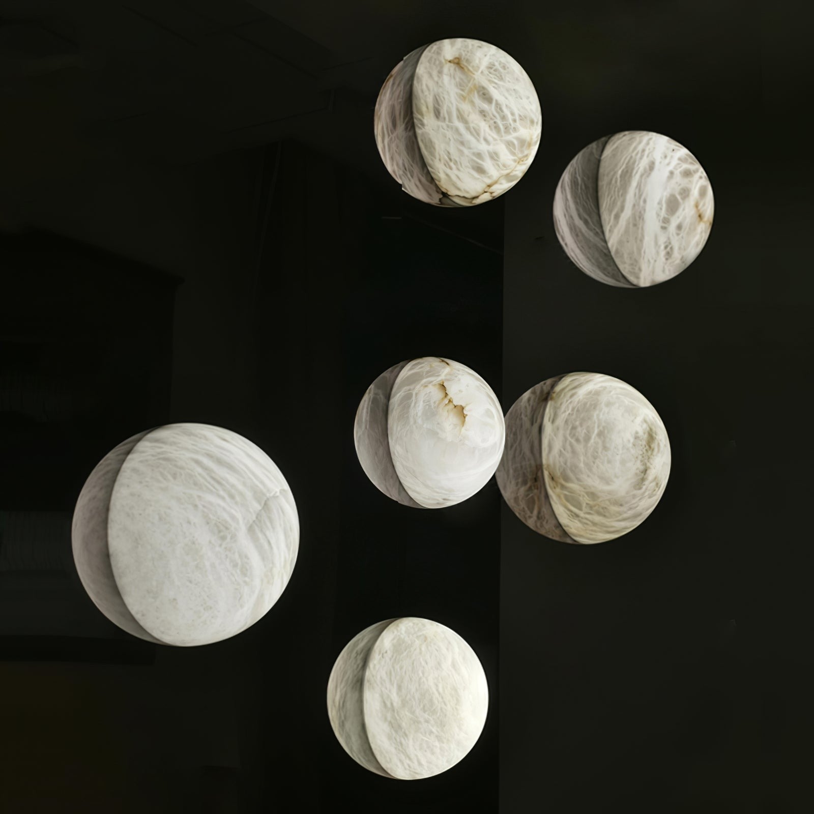 Alvara Alabaster Orb Wall Sconce
