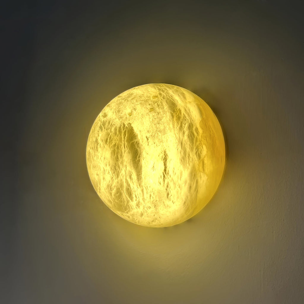 Alvara Alabaster Orb Wall Sconce