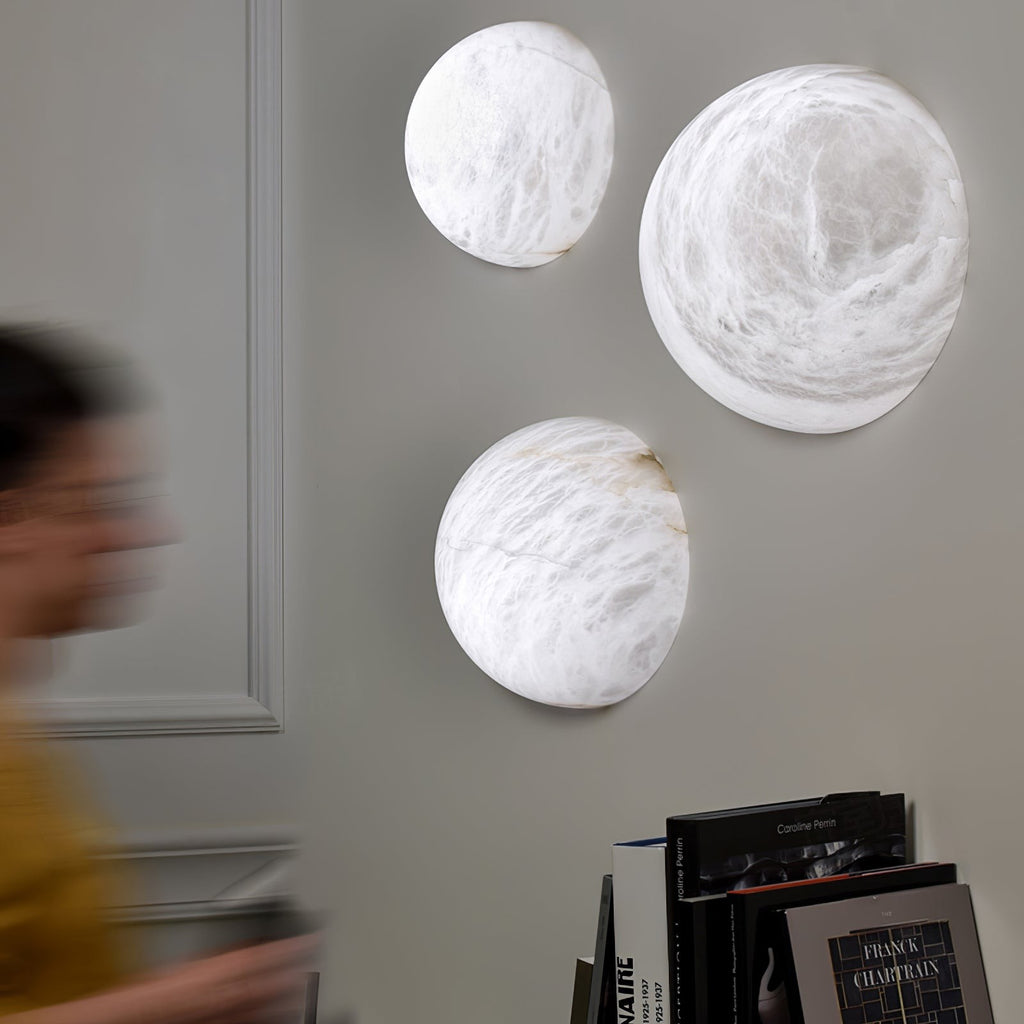 Alvara Alabaster Orb Wall Sconce