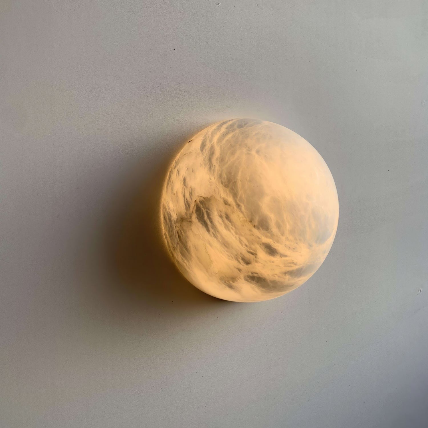 Alvara Alabaster Orb Wall Sconce
