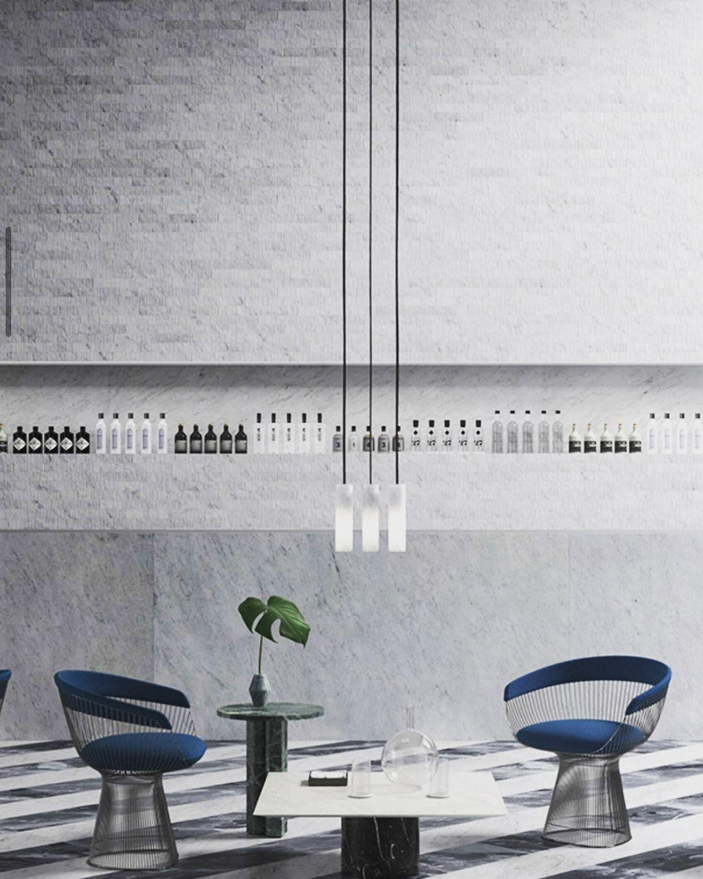 Alvara Stone Cluster Pendant