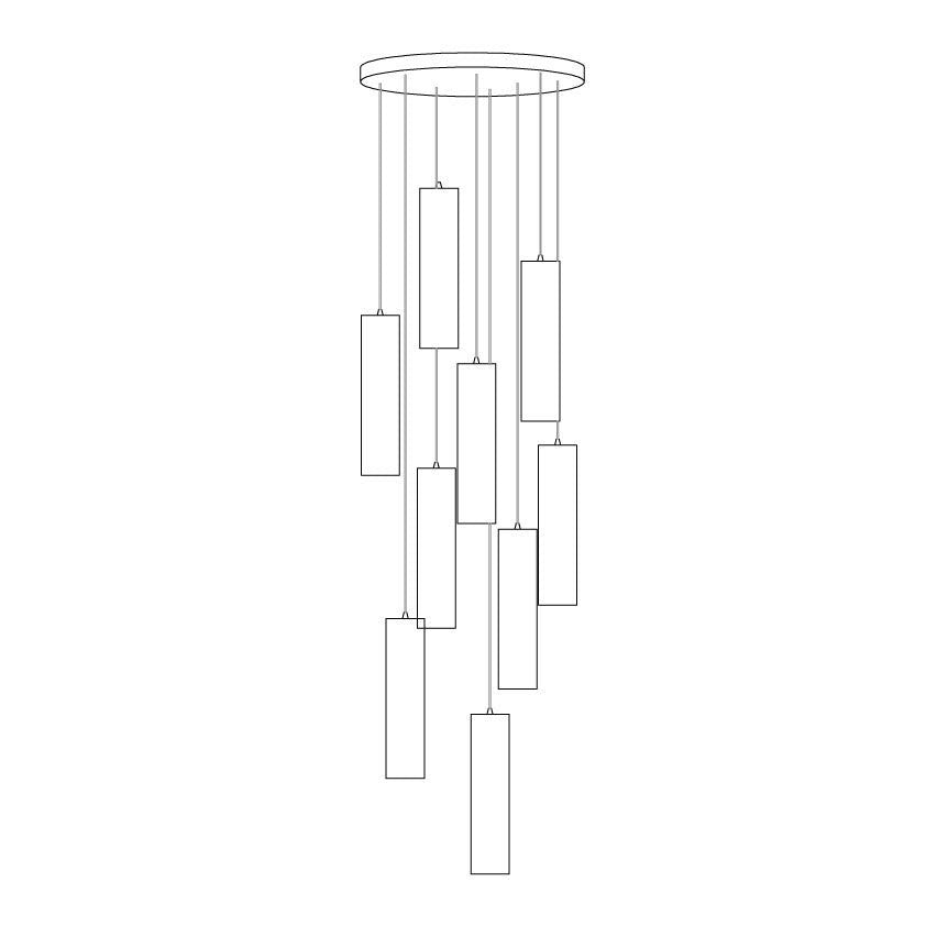 Alvara Stone Cluster Pendant