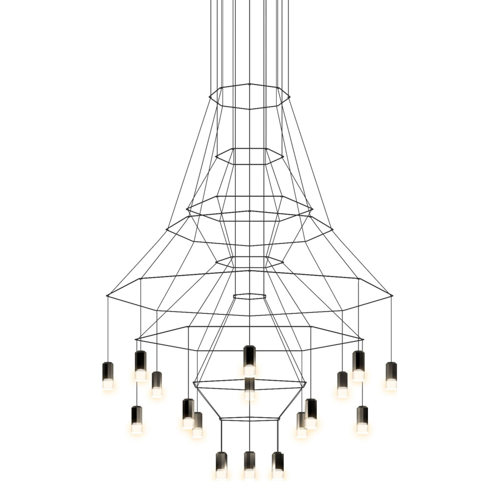 Architectural Wireframe LED Statement Chandelier