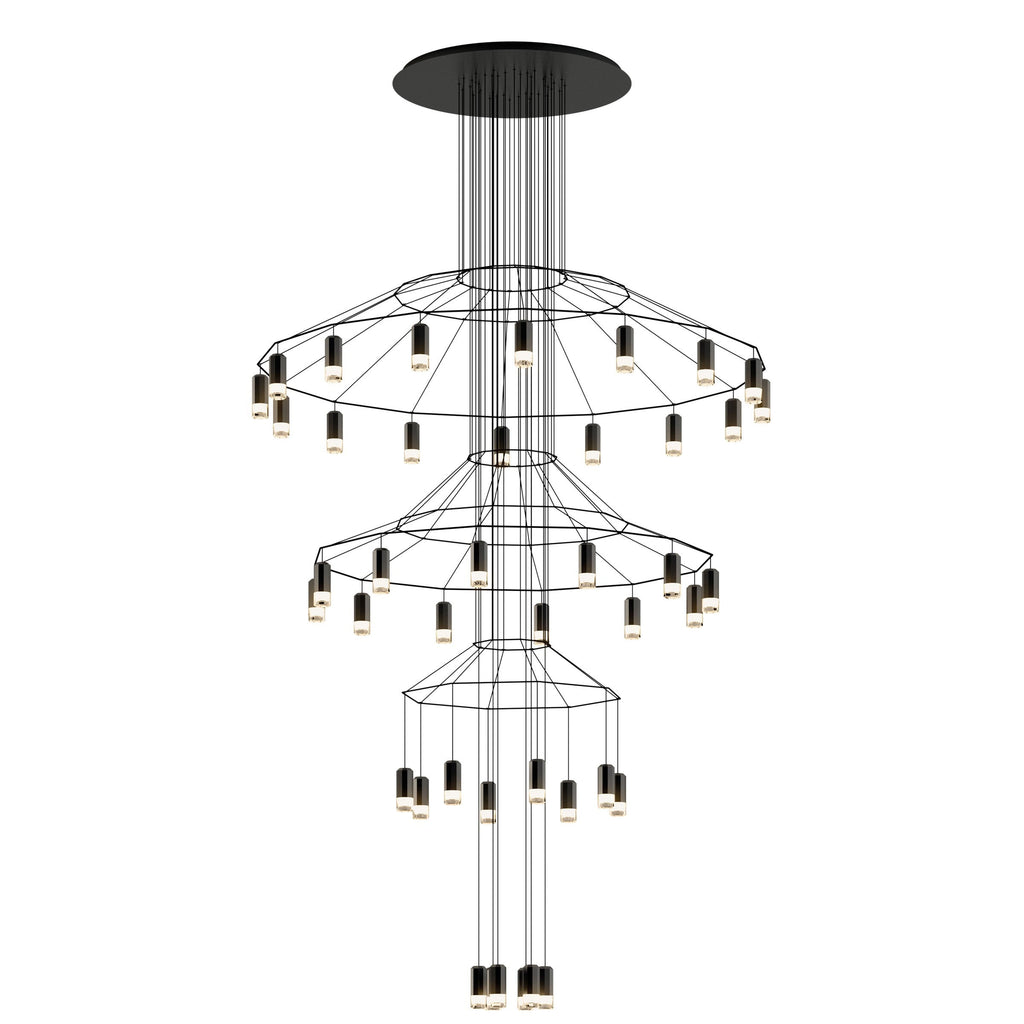 Architectural Wireframe LED Statement Chandelier