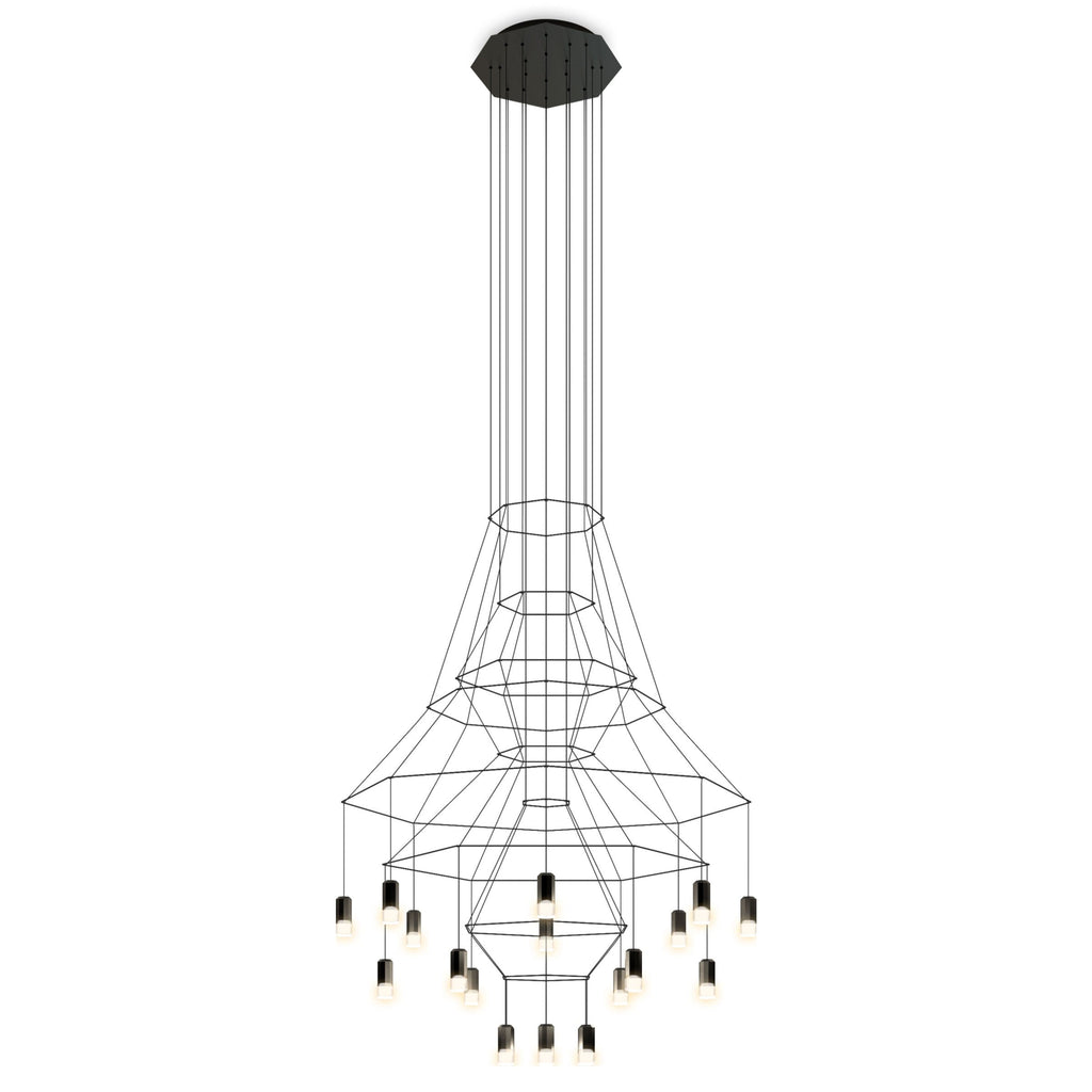 Architectural Wireframe LED Statement Chandelier