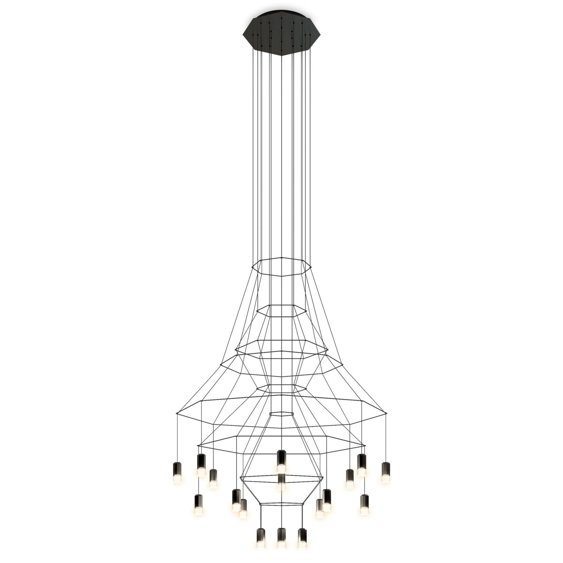 Architectural Wireframe LED Statement Chandelier