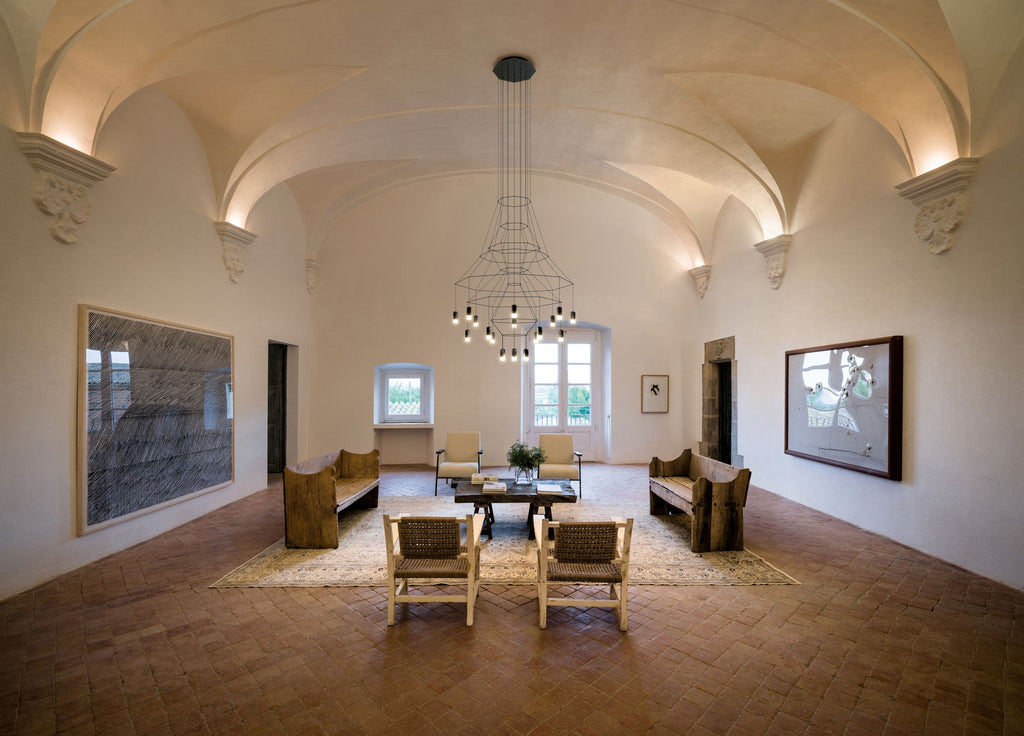 Architectural Wireframe LED Statement Chandelier