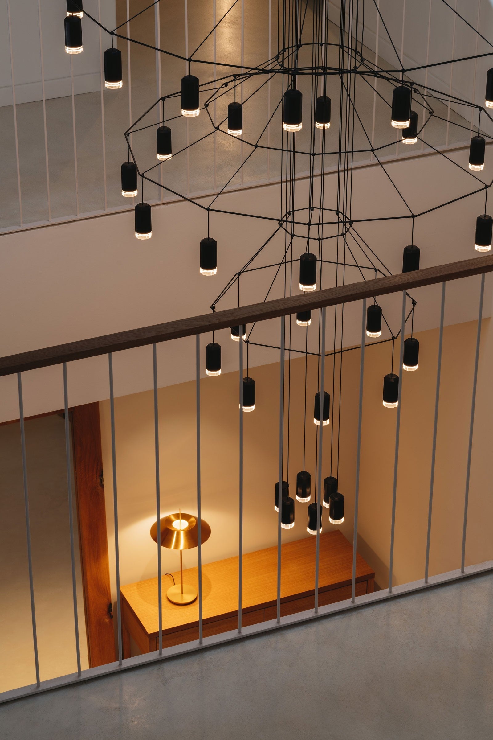 Architectural Wireframe LED Statement Chandelier