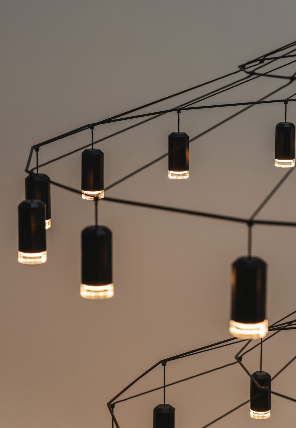 Architectural Wireframe LED Statement Chandelier