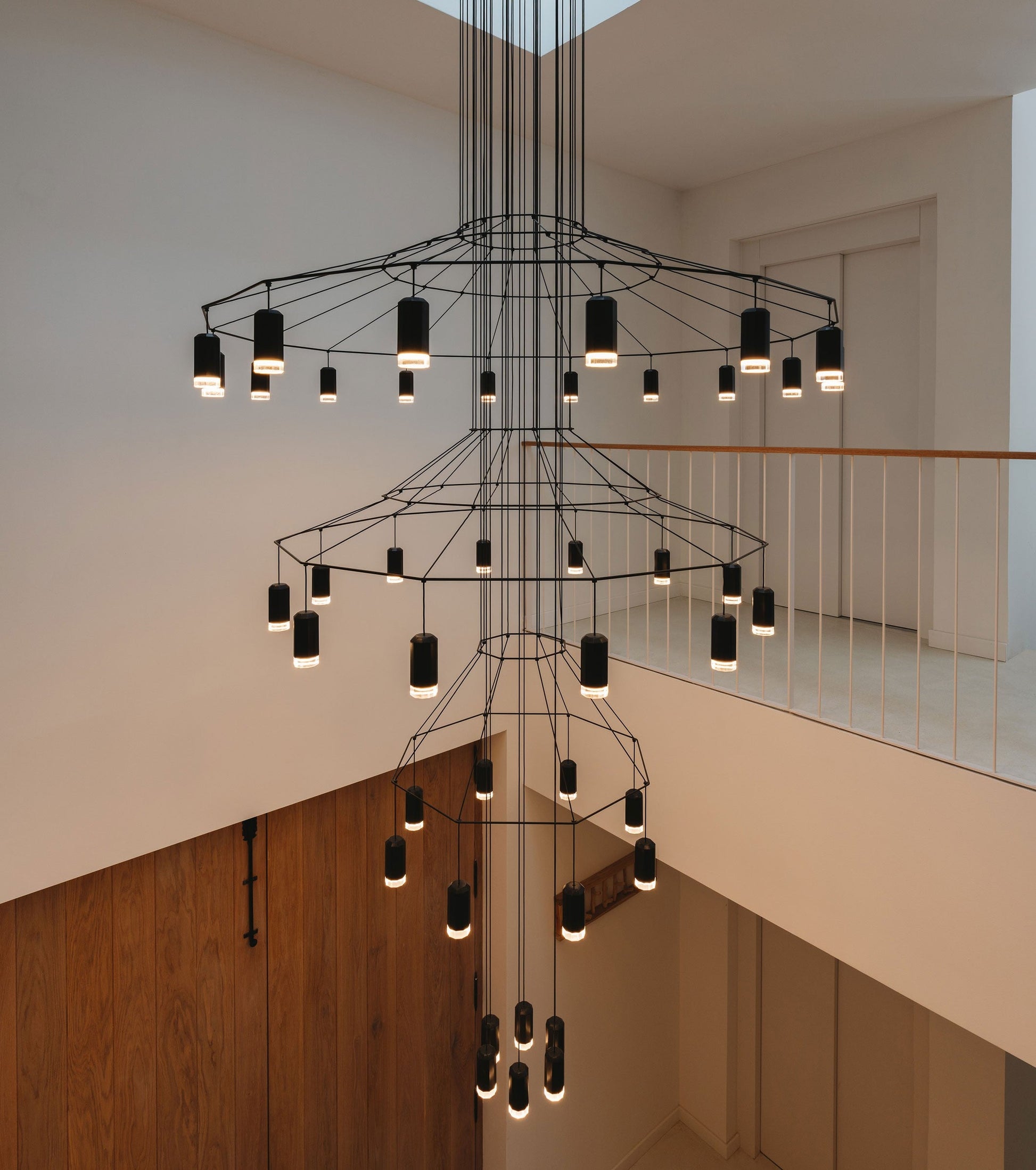 Architectural Wireframe LED Statement Chandelier
