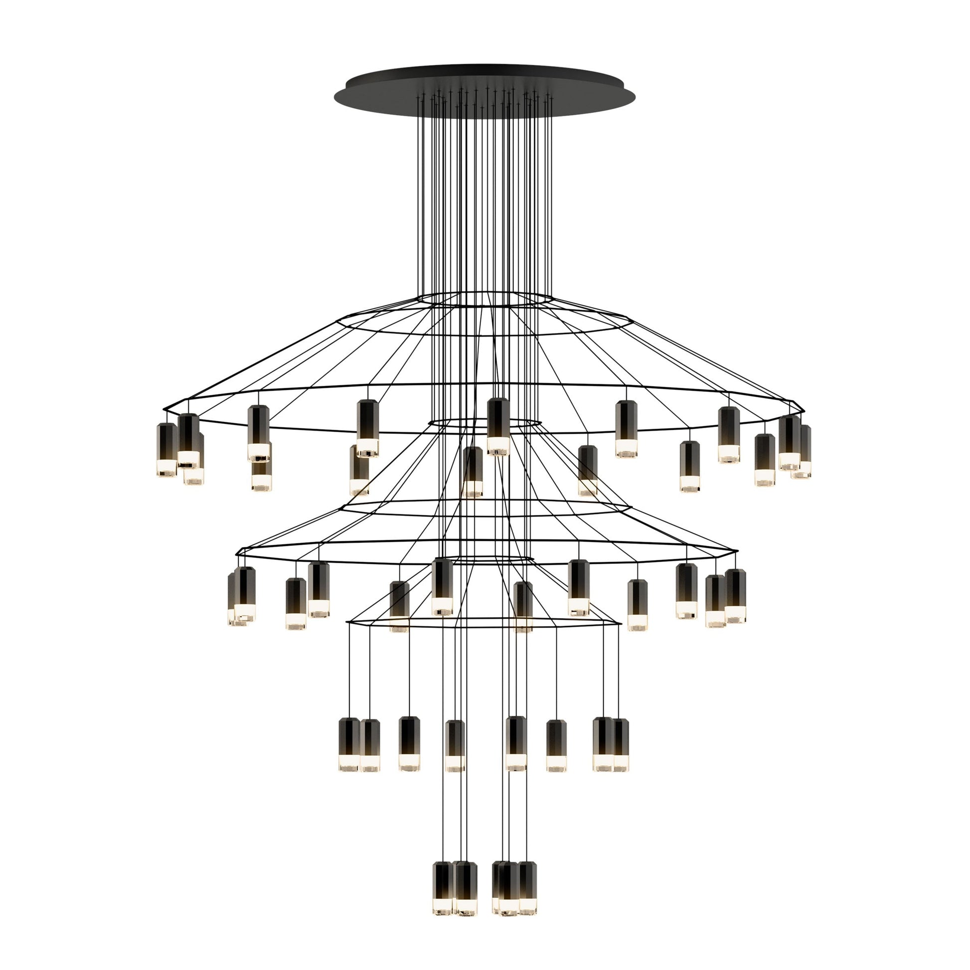 Architectural Wireframe LED Statement Chandelier