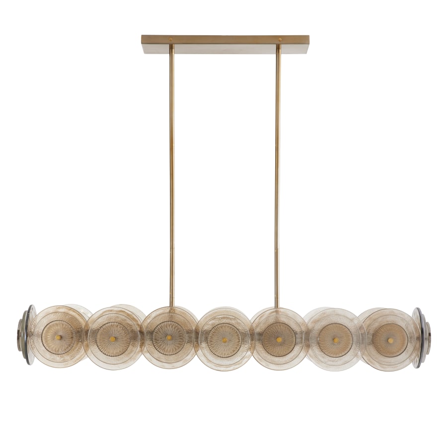 Arteriors Kinlee 12 Light 51" Wide Linear Chandelier