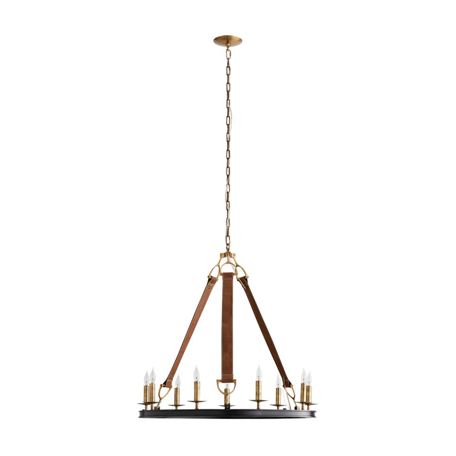 Arteriors Chaney 9 Light 33" Wide Ring Chandelier