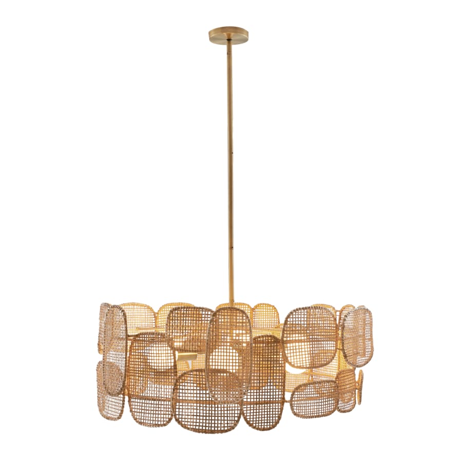 Arteriors Ronaldo 6 Light 30" Wide Commercial Drum Chandelier
