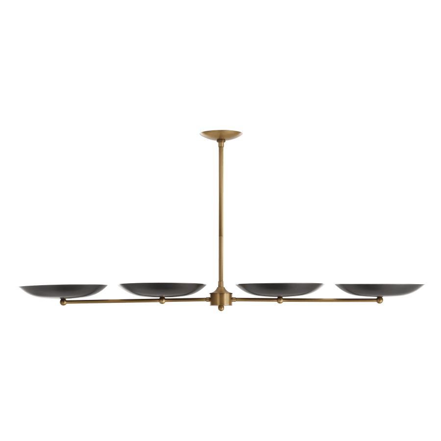 Arteriors Griffith 4 Light 55" Wide Linear Chandelier