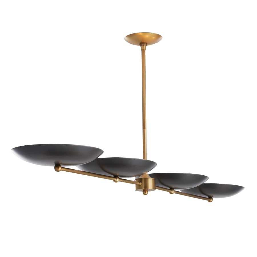 Arteriors Griffith 4 Light 55" Wide Linear Chandelier