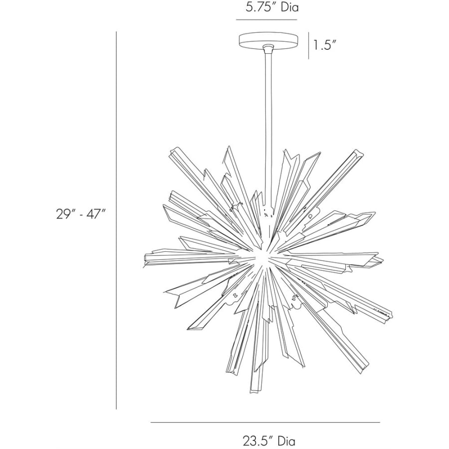 Arteriors Waldorf 23" Chandelier