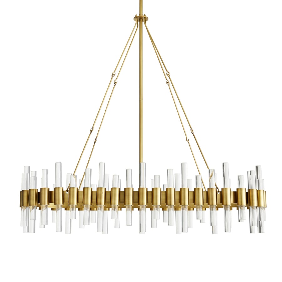 Arteriors Haskell 10 Light 43" Wide Linear Chandelier