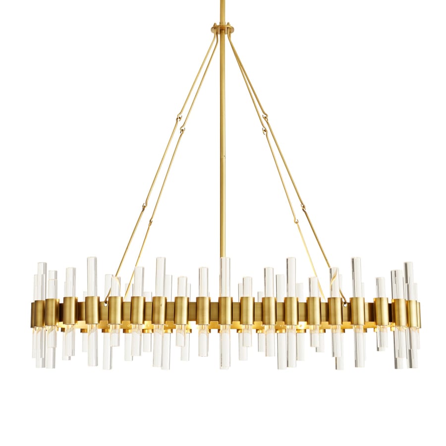 Arteriors Haskell 10 Light 43" Wide Linear Chandelier