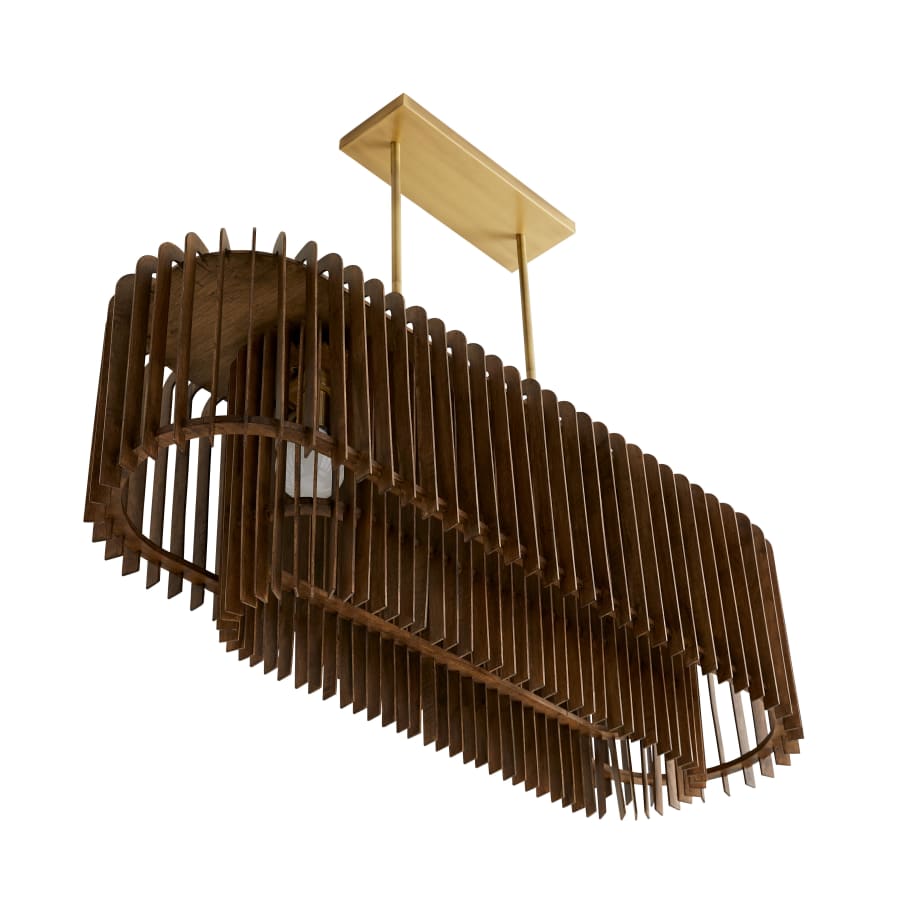 Arteriors Valencia 5 Light 49" Wide Linear Chandelier