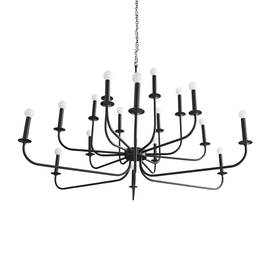 Arteriors Breck 18 Light 48" Wide Taper Candle Chandelier