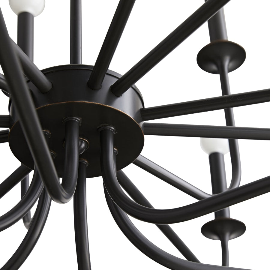 Arteriors Breck 18 Light 48" Wide Taper Candle Chandelier