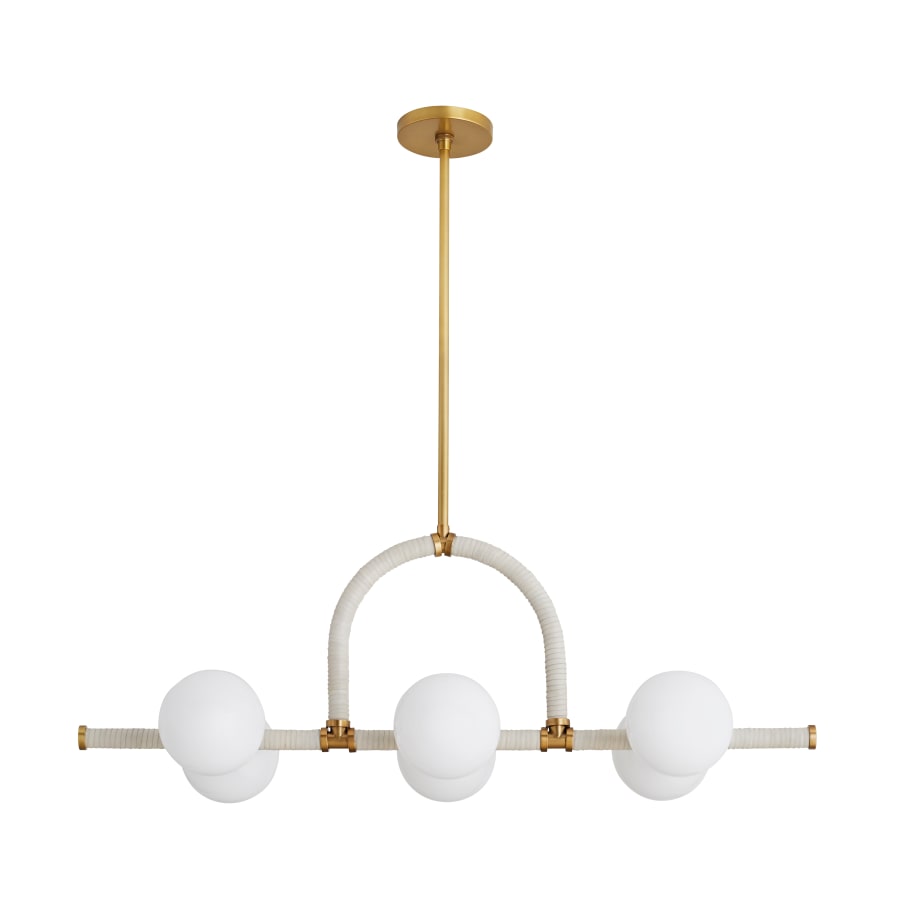 Arteriors Harrison 6 Light 42" Wide Linear Chandelier