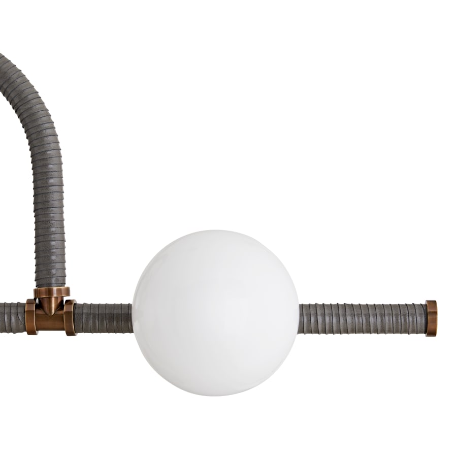 Arteriors Harrison 6 Light 42" Wide Linear Chandelier