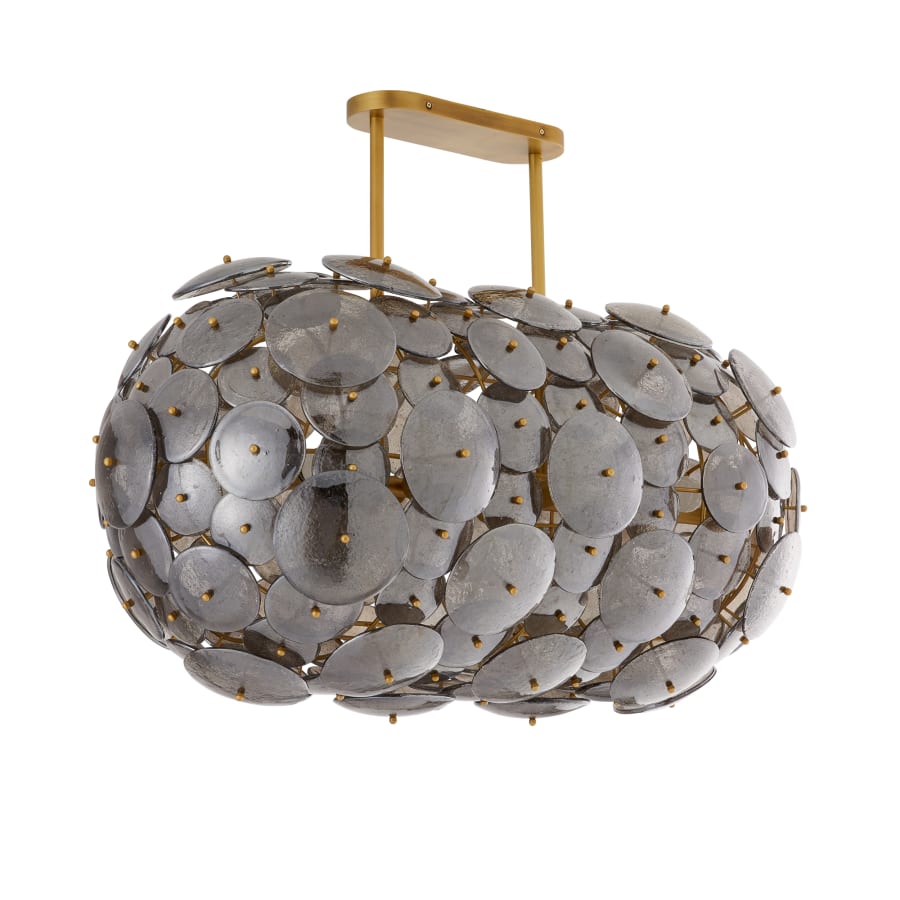 Arteriors Nebula 8 Light 42" Wide Linear Chandelier