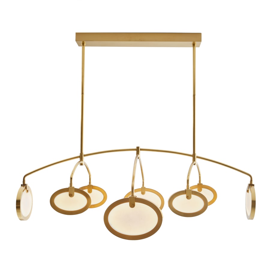Arteriors Rosabel 56" Wide LED Commercial Abstract Chandelier