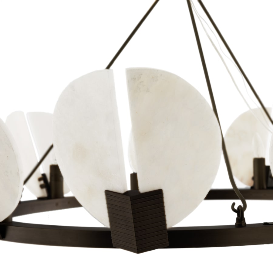 Arteriors Sierra 9 Light 40" Wide Commercial Ring Chandelier - English Bronze