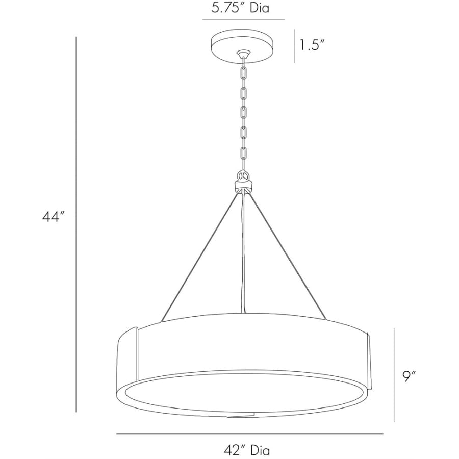 Arteriors Dante 42" Chandelier