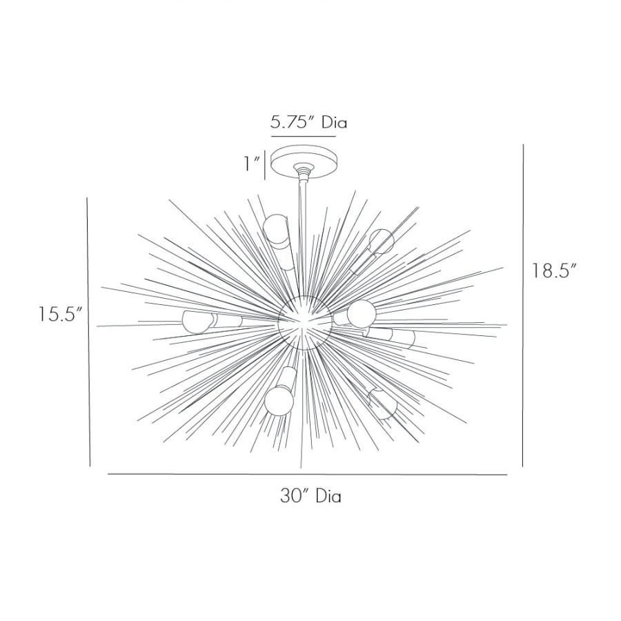 Arteriors Zanadoo 30" Chandelier