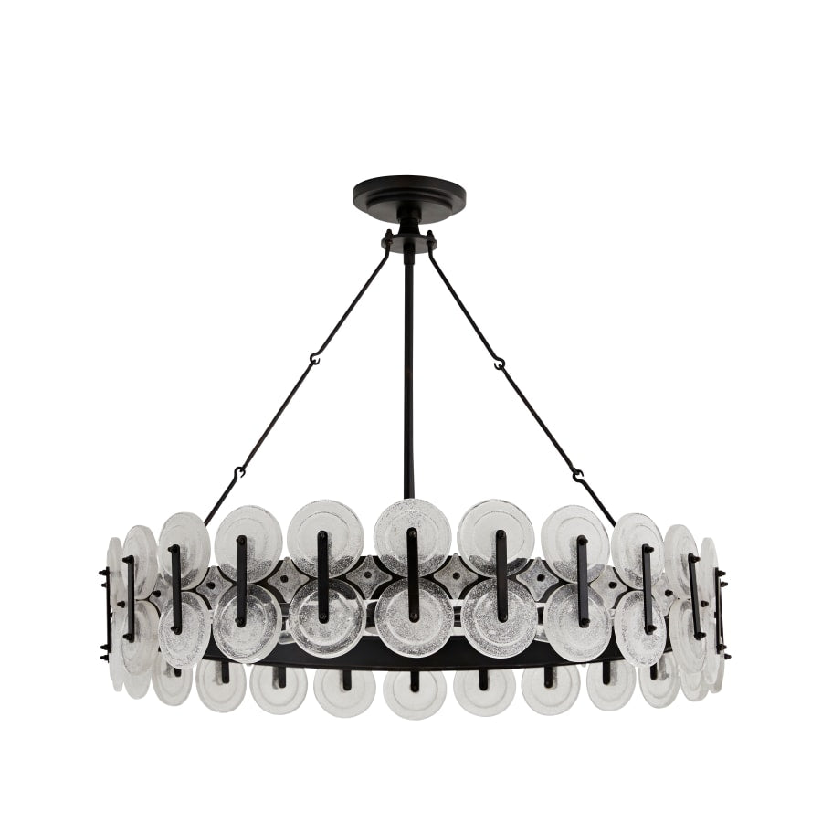Arteriors Rondelle 8 Light 31" Wide Drum Chandelier