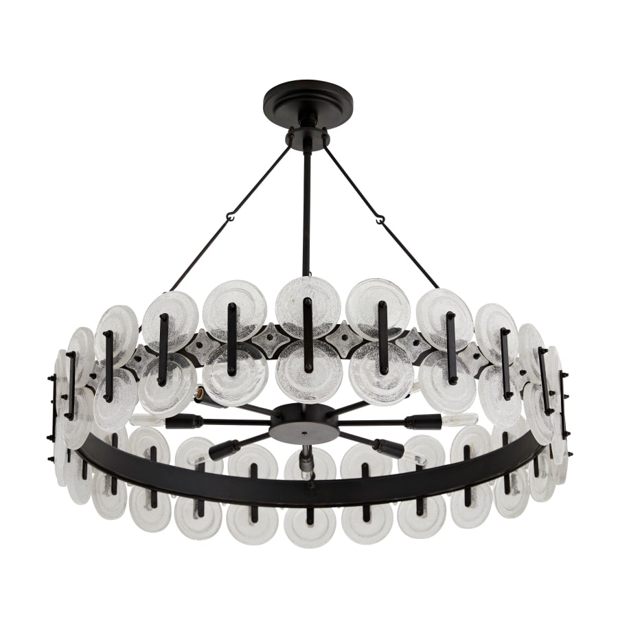 Arteriors Rondelle 8 Light 31" Wide Drum Chandelier