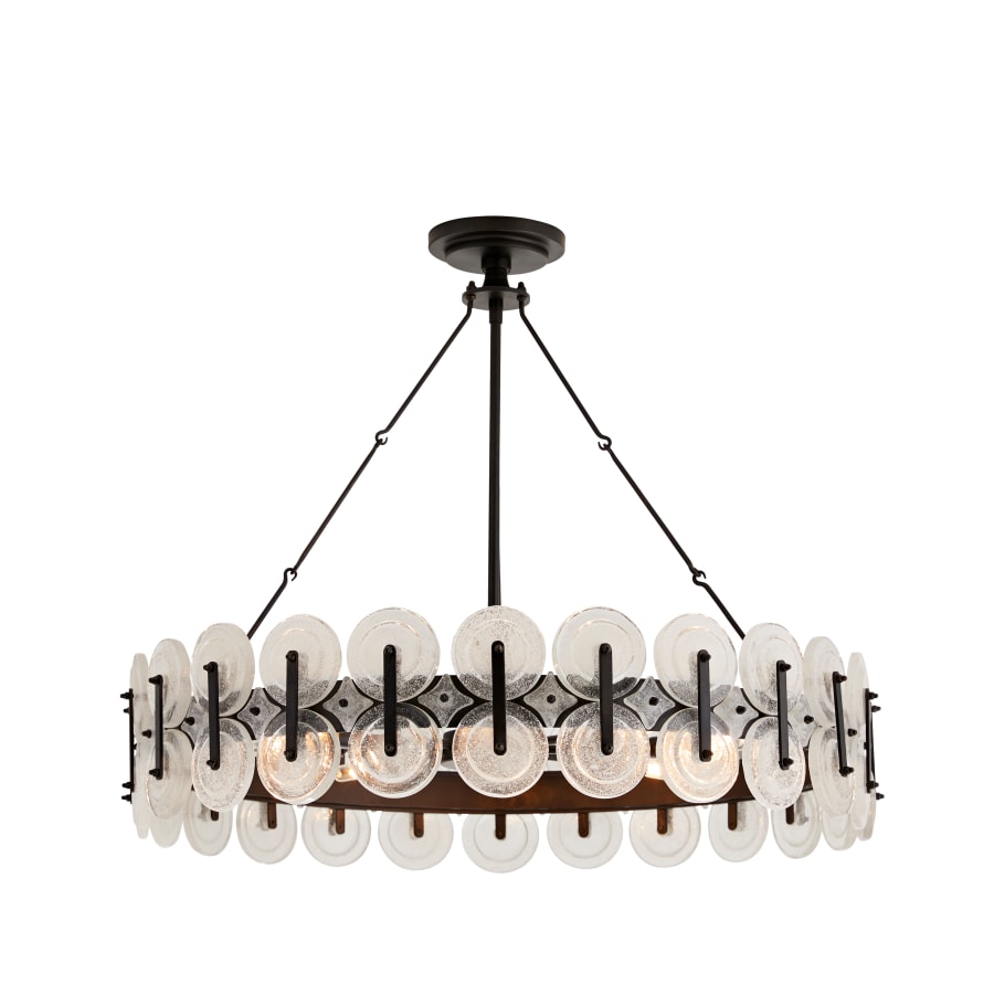 Arteriors Rondelle 8 Light 31" Wide Drum Chandelier