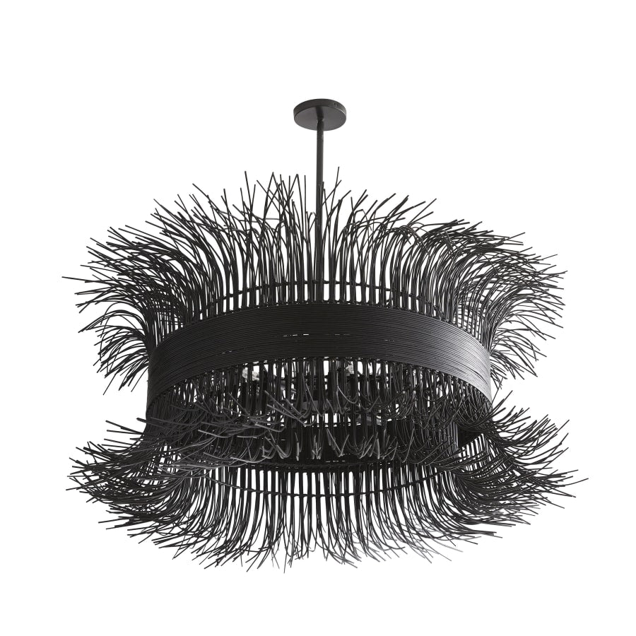 Arteriors Filamento 6 Light 42" Wide Abstract Drum Chandelier